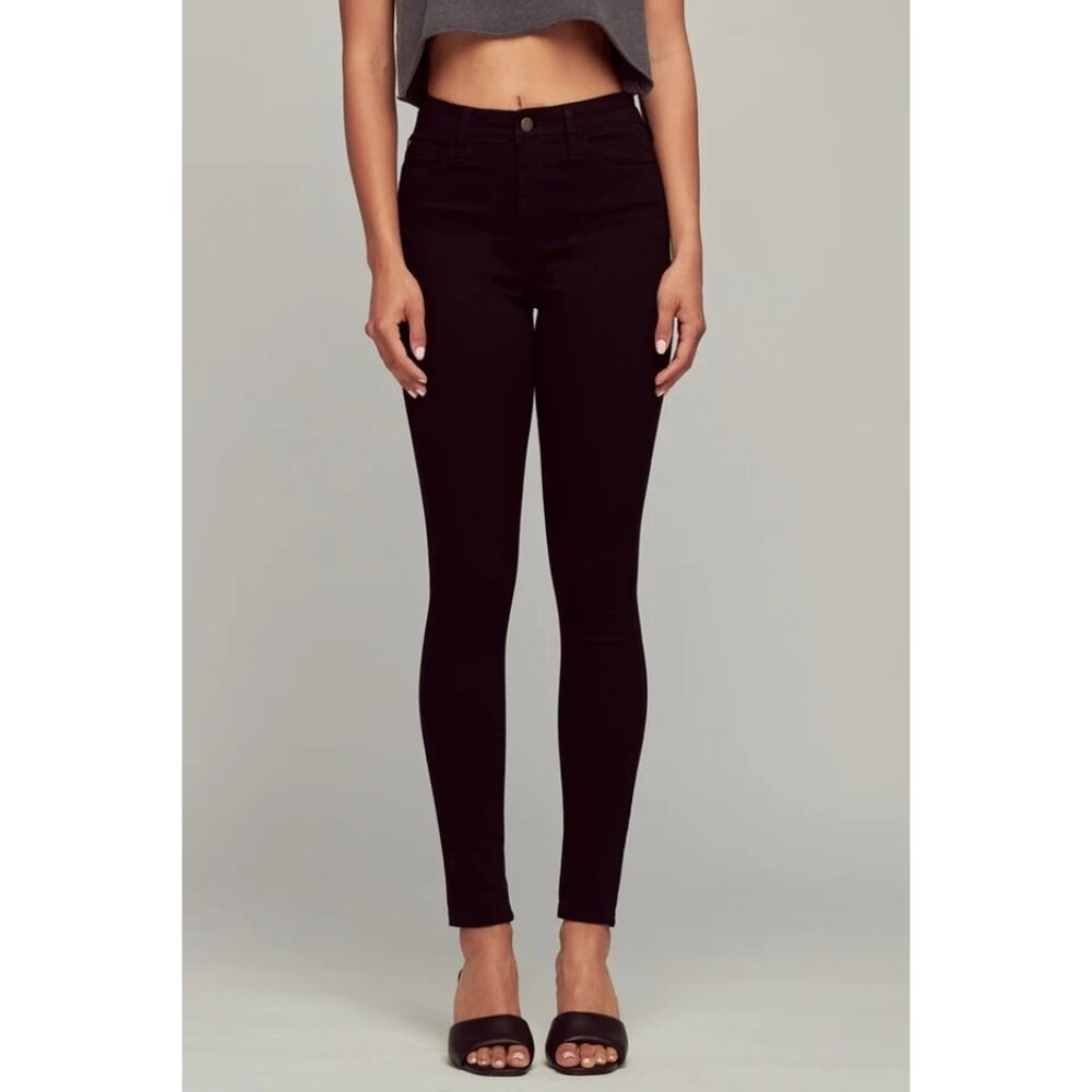 Nature Denim Jeans Size 29 Alisha High Rise Skinny Black Cotton Blend